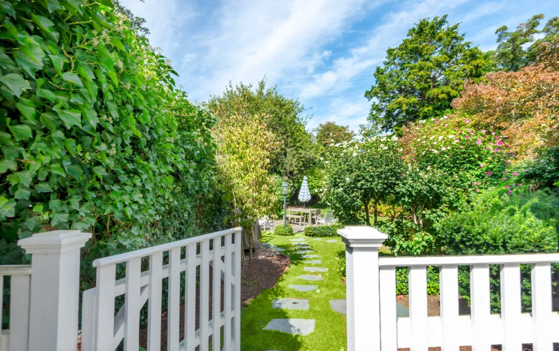 Lush, private gardens