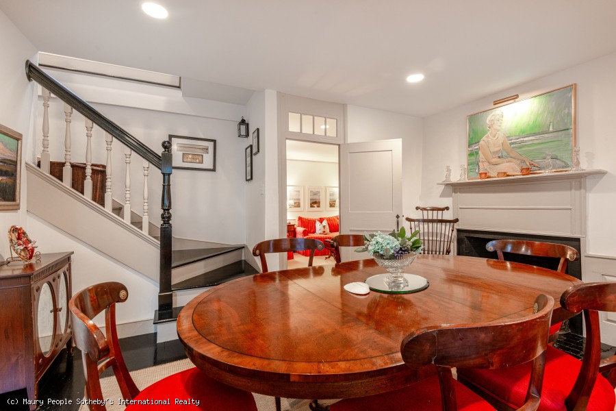 Dining area and staircase